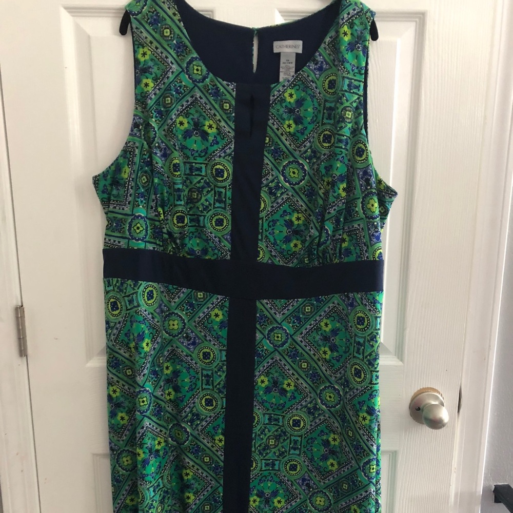 Catherines Navy/Green Dress